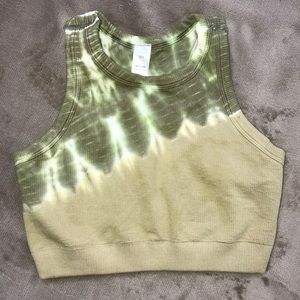 Avocado halter crop top shirt💚 NEED TO SELL!